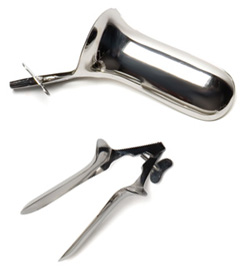 Collin Speculum shown opened and closed
