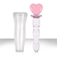 Heart Top Glass Toy with Holder