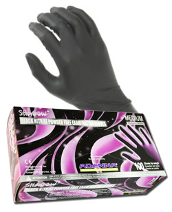 Nitrile Black Gloves