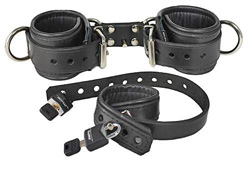 Leather Locking Hasp Wrist To Balls