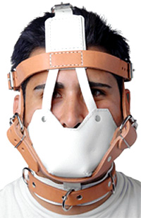 New Instititional Leather Muzzle front view