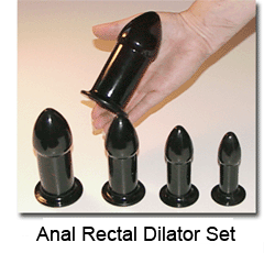 Anal Rectal Dilators in hand