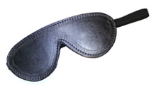 Classic Leather Fleece Lined Blindfold