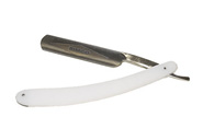 Straight Edge Razor White Handle