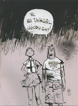 Tank Girl and Booga in a MedicalToys.com T-Shirt