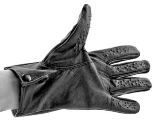 Black Leather Vampire Gloves