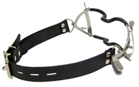 Whitehead Gag with Teeth Guard- Black Lockable Straps